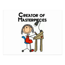 Creator of Masterpieces Tshirts and Gifts Postcards