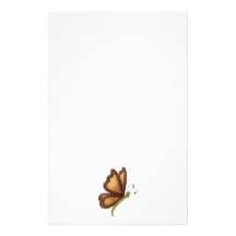 Creator's Canvas · Caramel Brown Butterfly Stationery Paper