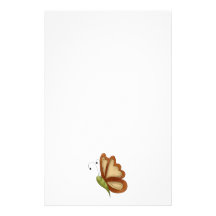 Creator's Canvas · Copper Brown Butterfly Personalized Stationery