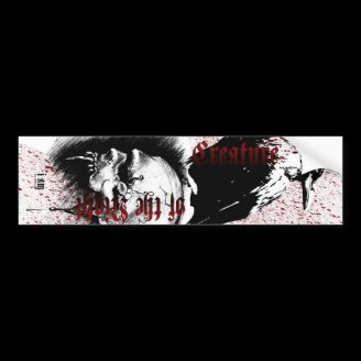 Creature of the Night - tall sticker Bumper Sticker