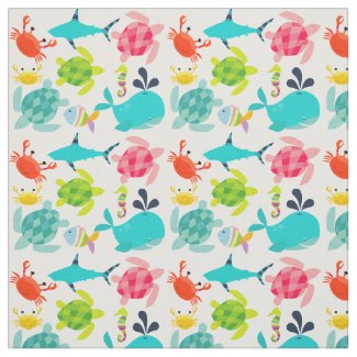 Creatures of the Sea Fabric