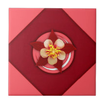 Creciente colombiano de la flor azulejos