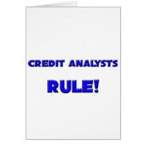 Credit Analysts Rule! cards by professions Credit Analysts Rule! cards