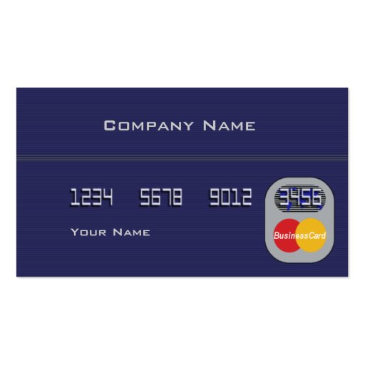 Credit Card Business Cards (front side)