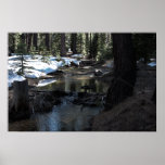 Creek fed by snow water print