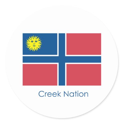 Creek Nation Flag Stickers by