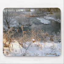 Creekside Winter Sunrise mousepads by JimCherryPix Creekside Winter Sunrise mousepads