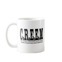 CREEM LOGO, SERG LOGO BACK COFFEE MUGS