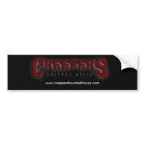 Creepers Haunted House Bumper Sticker bumper stickers by killthesteel Creepers Haunted House Bumper Sticker bumper stickers