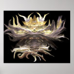 creepy abstract hellfire icicle logo element poster