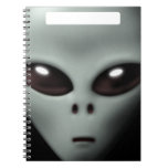 Creepy Alien Spiral Note Book