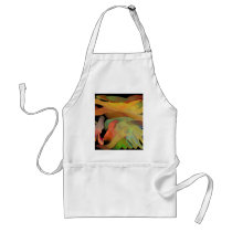 Creepy Blob Cicle Pattern Multi Colored Apron