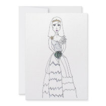 creepy bride invitations