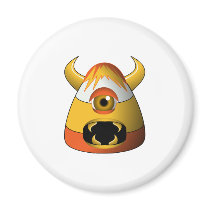 Creepy Candy Corn Angry Monster magnets