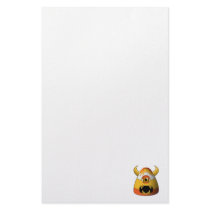 Creepy Candy Corn Angry Monster stationery