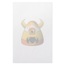 Creepy Candy Corn Angry Monster stationery