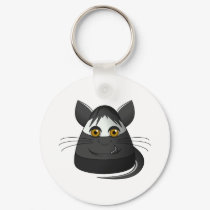 Creepy Candy Corn Cat keychains