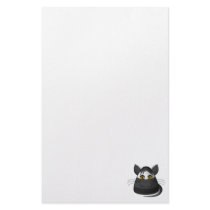 Creepy Candy Corn Cat stationery