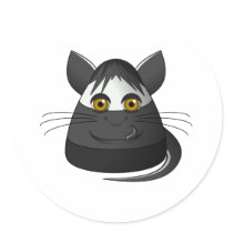 Creepy Candy Corn Cat stickers