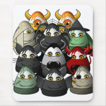Creepy Candy Corn Creepies Mouse Pad
