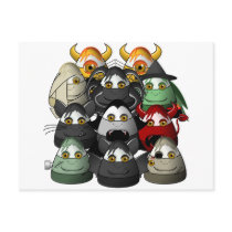 Creepy Candy Corn Creepies Postcard