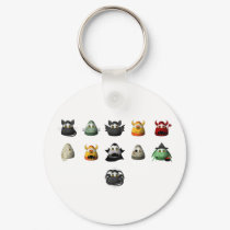 Creepy Candy Corn Creepies Rows keychains