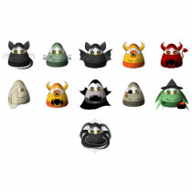 Creepy Candy Corn Creepies Rows photo sculptures