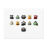 Creepy Candy Corn Creepies Rows Post Cards