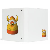 Creepy Candy Corn Cute Monster Binder