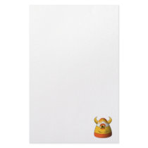 Creepy Candy Corn Cute Monster Custom Stationery