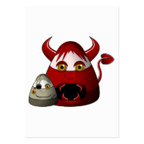 Creepy Candy Corn Devil And Zombie business cards