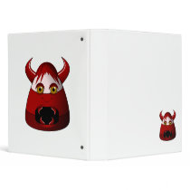 Creepy Candy Corn Devil 3 Ring Binders