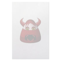 Creepy Candy Corn Devil stationery