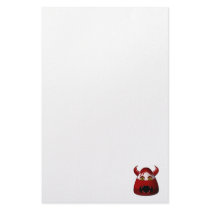 Creepy Candy Corn Devil stationery