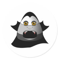 Creepy Candy Corn Dracula stickers
