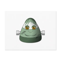 Creepy Candy Corn Frankenstein Post Card