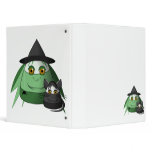 Creepy Candy Corn Witch And Cat binders