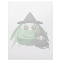 Creepy Candy Corn Witch And Cat letterhead