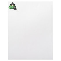 Creepy Candy Corn Witch And Cat letterhead