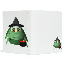 Creepy Candy Corn Witch 3 Ring Binders