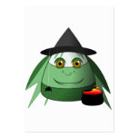 Creepy Candy Corn Witch Business Card