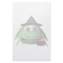 Creepy Candy Corn Witch stationery