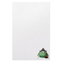 Creepy Candy Corn Witch stationery