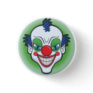 Creepy Clown Badge button
