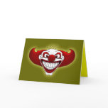 Creepy Clown Greeting Card