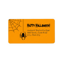Creepy Creepy Spider Halloween Address Labels
