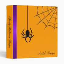 Creepy Creepy Spider Halloween Recipe Binder