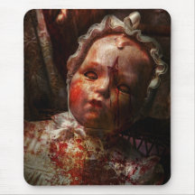 Creepy - Doll - It's best to let them sleep Mouse Pads