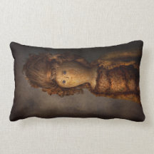 Creepy - Doll - Matilda Throw Pillows