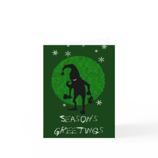 Creepy elf card